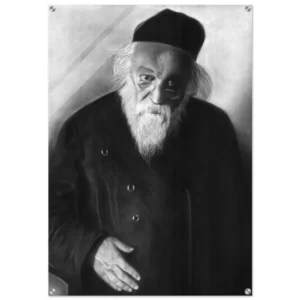 Acrylic pencil sketch Reb Chaim Soloveitchik
